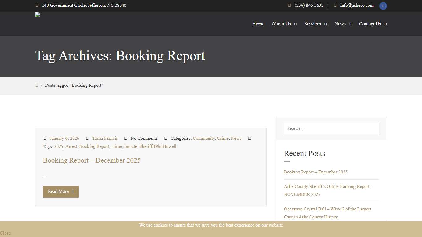 Booking Report - December 2025